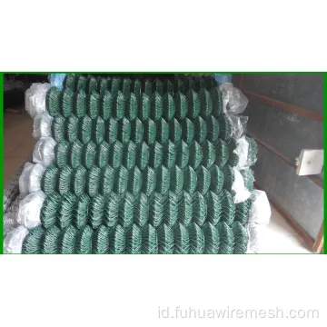 Pagar dinding link rantai kawat rantai pvc